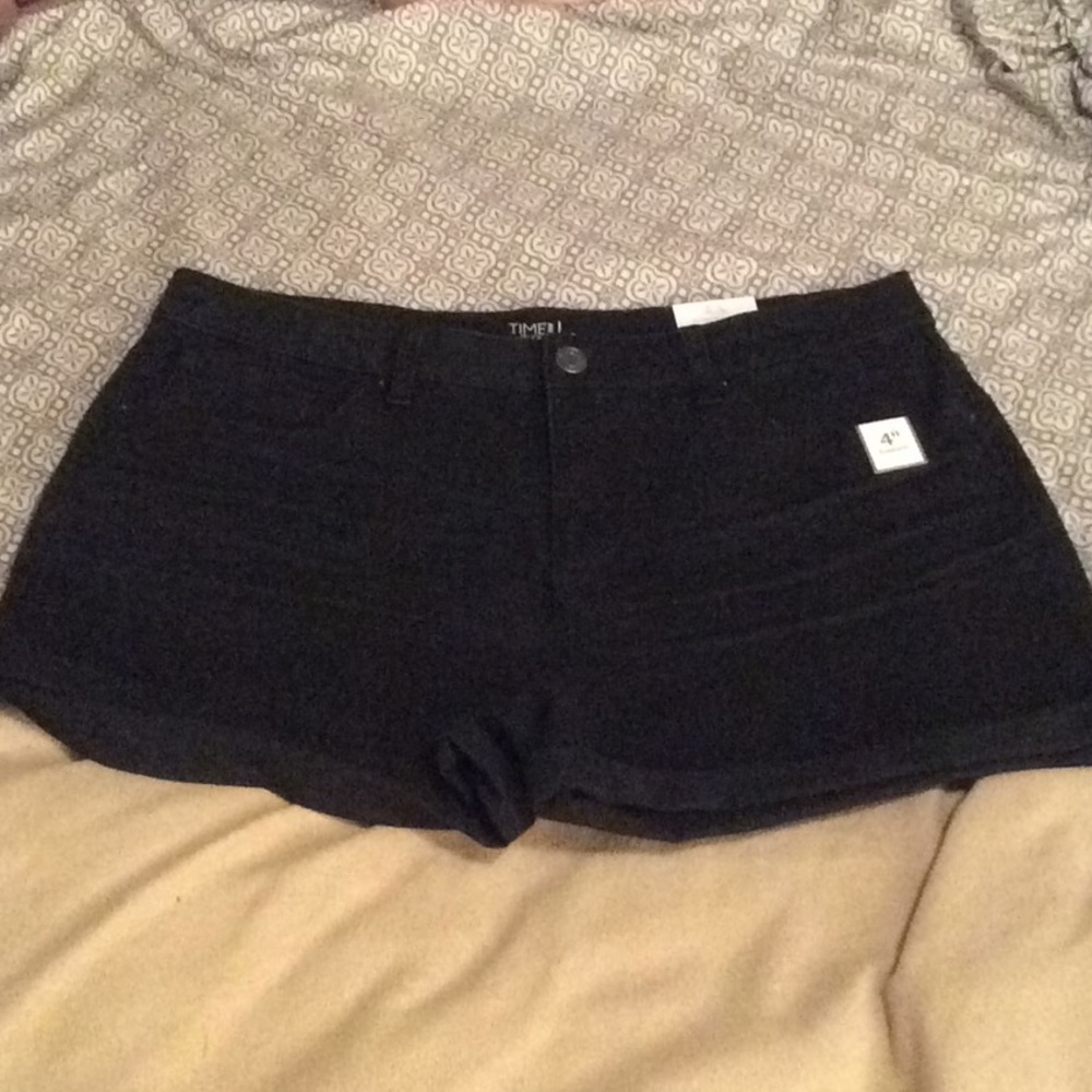 Time a Tru Mid Rise Denim Shorts